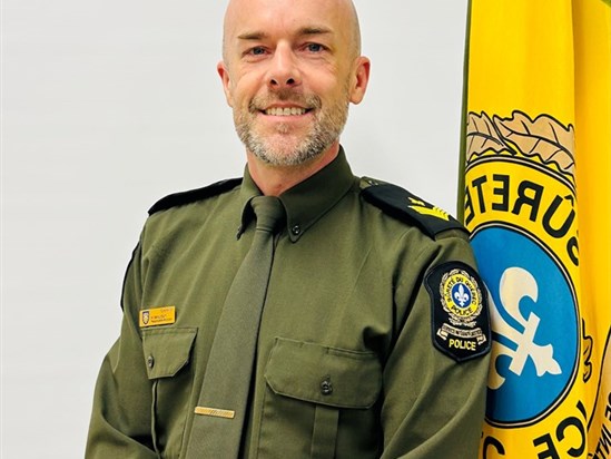 Le sergent Nicolas Mailloux à la tête de l’unité de la SQ à Saint-Félicien