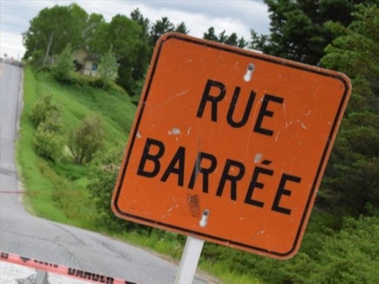 Fermeture temporaire de route à Saint-Félicien