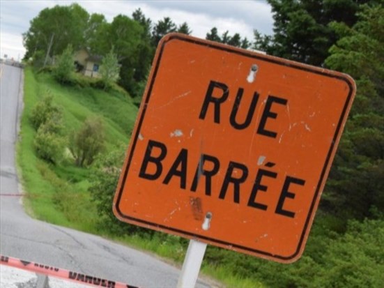 Fermeture temporaire de route à Saint-Félicien