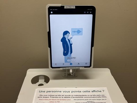 Des tablettes d'aide à la communication dans les urgences de la région