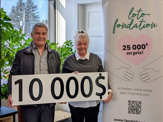 Anne Gagnon de Saint-Félicien remporte le gros lot de 10 000 $