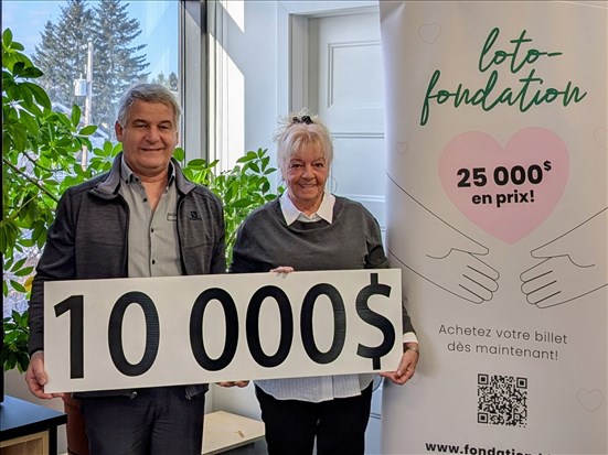 Anne Gagnon de Saint-Félicien remporte le gros lot de 10 000 $