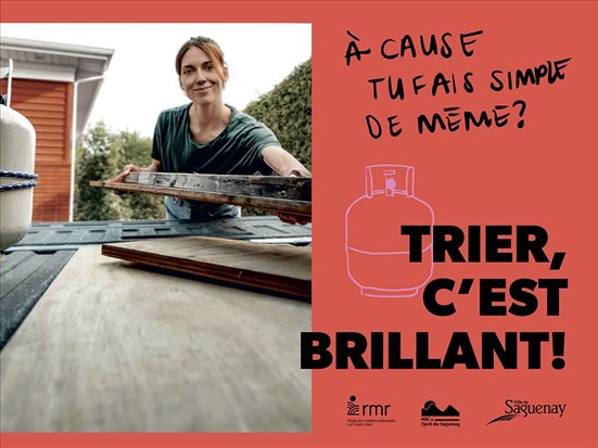 Trier, c’est brillant : direction l’écocentre!