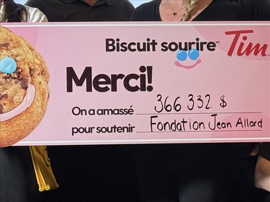 Les biscuits sourires Tim Hortons rapportent 366 332 $ pour l’autisme