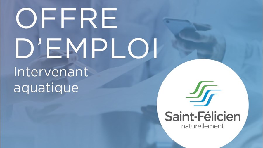Ville de Saint-Félicien recherche un(e) intervenant(e) aquatique
