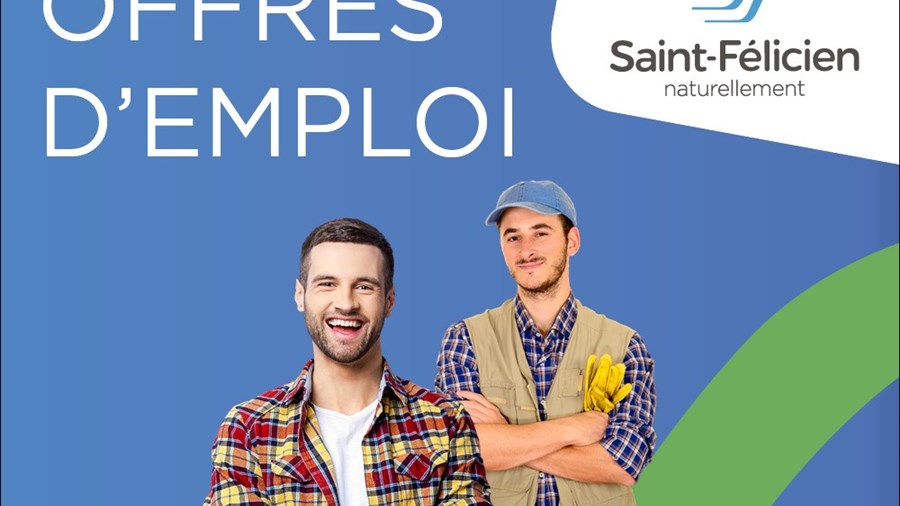 Ville de Saint-Félicien recrute pour plusieurs postes