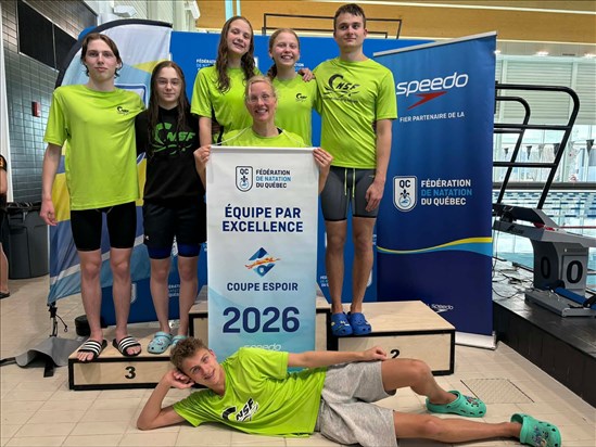Le Club de natation de Saint-Félicien décroche la bannière du club par excellence