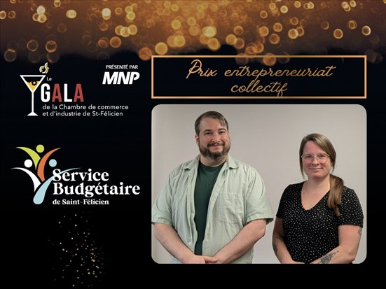 Service budgétaire de Saint-Félicien - Prix entrepreneuriat collectif