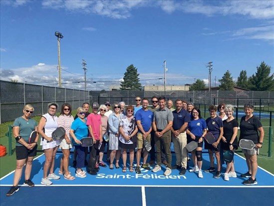 Saint-Félicien inaugure ses nouveaux terrains de pickleball
