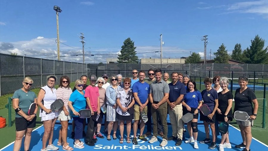 Saint-Félicien inaugure ses nouveaux terrains de pickleball